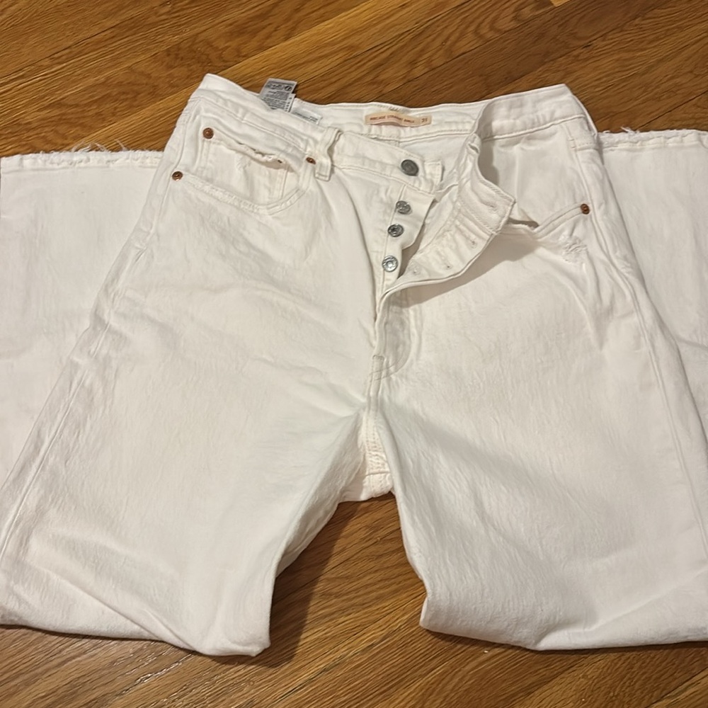 Levi's rib cage ankle White Jeans - Picture 4 of 5